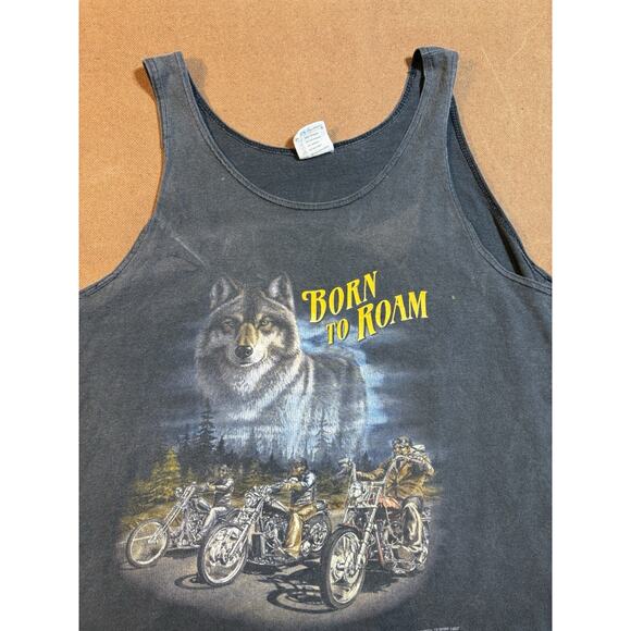 1992 CMJ 3D Emblem Harley Davidson Motorcycle Shirt Tank Fits XL 22.5x30 - Picture 6 of 10